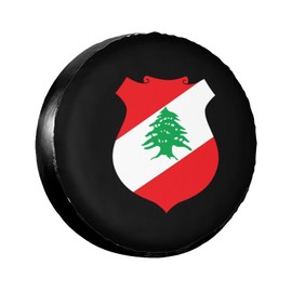 Coat of Arms of Lebanon Tire Cover Dustproof Car Spare Tire Cover, for Car RV SUV Trucks 14 inch