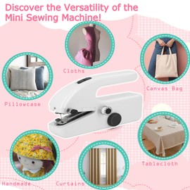 Handheld Sewing Machine,Dual Speed Hand Sewing Machine,Portable Handheld Sewing Machine,Mini Sewing Machine for Beginners,Hand Held Sewing Machine For Hemming,Easy to Use and Fast Suitable
