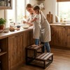VonDream 2 Tier Step Stools for Adults with Non-Slip Stickers,