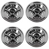 Golf Cart 8" SS Wheel Covers Hub Caps, Set of