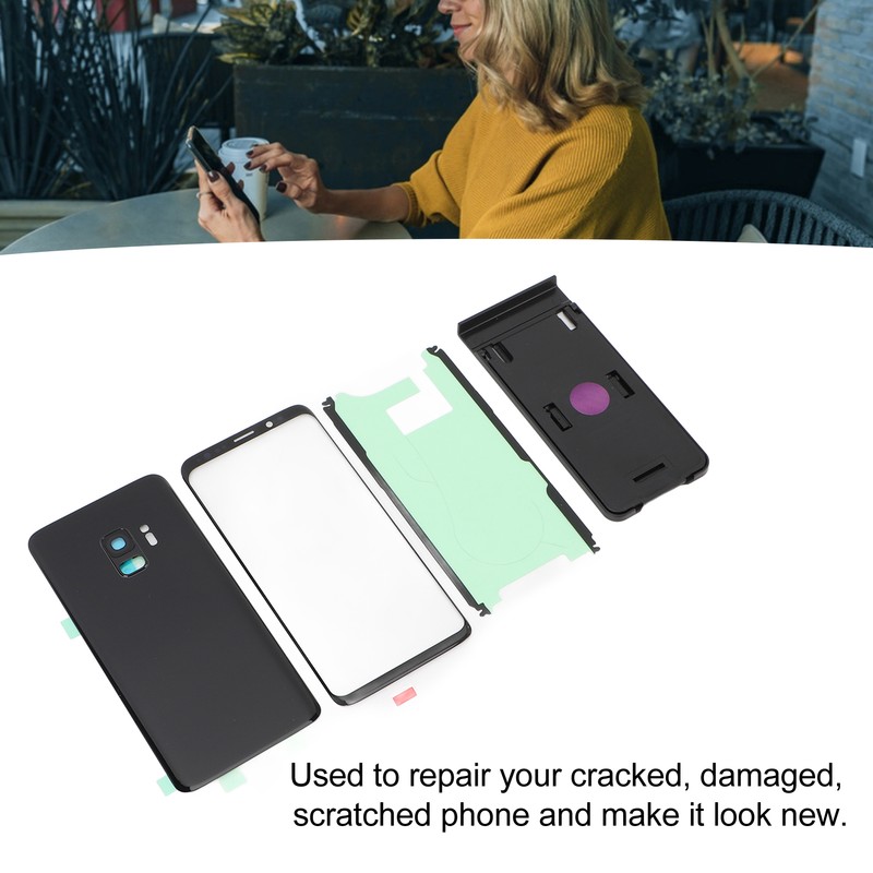 Back Glass Cover Housing Door Pre Installed Lens Waterproof Adhesive