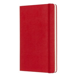 Moleskine Ruled Hard Cover Notebook - Scarlet Red - L/A5