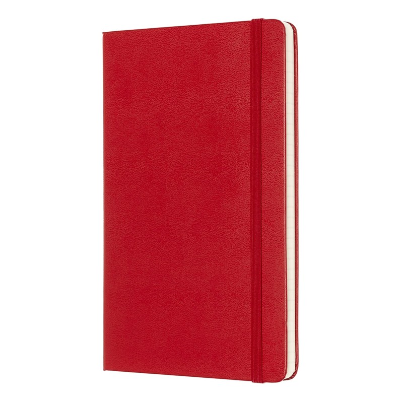 Moleskine Ruled Hard Cover Notebook - Scarlet Red - L/A5