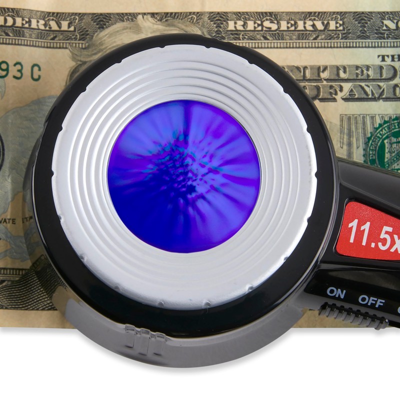 Carson PRO Series MeasureLoupe 11.5x LED and UV Lighted Focusable