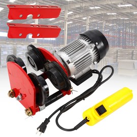 Electric Hoist Lift, Electric Motor Hoist Trolley Garage Winch Crane 2200 LBS Capacity, Automatic Shop Overhead Motor Hoist Lift with Remote Control, 1400r/m