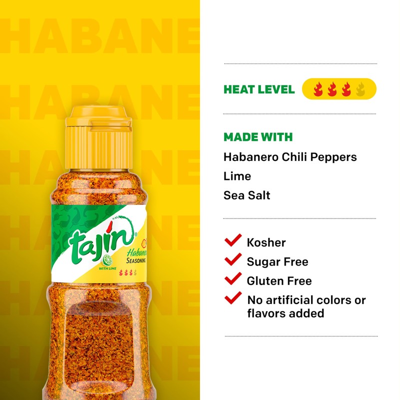 Tajin Habanero Seasoning 1.6 oz (Pack of 3)