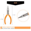Rongon 4Pack-Spring Loaded Thin Needle Nose 5" Pliers Small Pliers