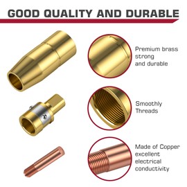 ARCCAPTAIN for Miller Millermatic M-100/150 Welder Part .030" Contact Tip Nozzle Diffuser MIG Welding Gun Accessory Kit for Miller Millermatic M-100/150 Hobart H-9/10 (.030" MIG Gun Accessory Kit)