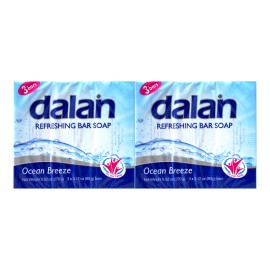 Dalan Antibacterial Refreshing Soap - Ocean Breeze, 6 Bars x 3.17oz Each