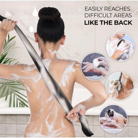 African Exfoliating Net,2-Pack High Elasticity Nylon Mesh Loofah for Gentle Skin Cleansing, Deep Exfoliation, and Rich Lather (Green & Black)