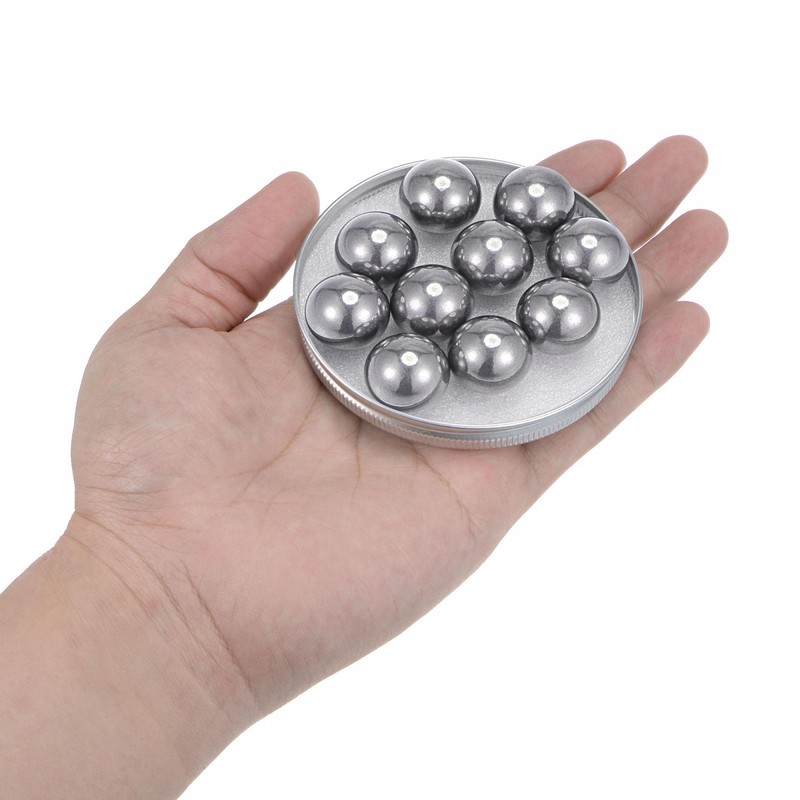 sourcing map 20pcs 20mm Carbon Steel Bearing Balls Precision Polished