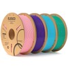ELEGOO PLA Filament 1.75mm Brown 1KG, 3D Printer Filament Dimensional Accuracy +/- 0.02mm, 1kg Cardboard Spool(2.2lbs) 3D Printing Filament Fits Most FDM 3D Printers:_4*1kg(pink & Purple & Sky Blue & Sea Gre