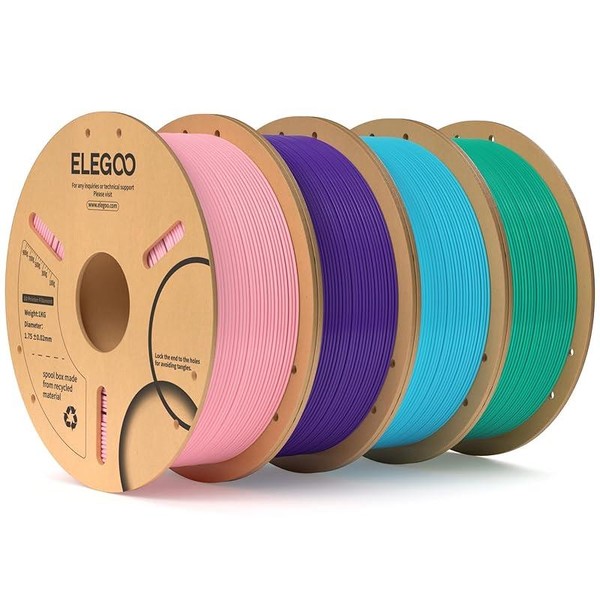 ELEGOO PLA Filament 1.75mm Brown 1KG, 3D Printer Filament Dimensional