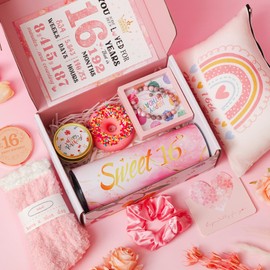 16th Birthday Gifts for Girls,Best Gifts Basket Presents Ideas for Turning 16 Year Old Girls,Happy Sweet 16th Birthday Pamper Hamper Box Kit for Sister Daughter Granddaughter Niece Teenage Teen Her