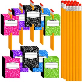 Denylo pro 100 Pcs Back to School Pencils Cards Gifts for First Day Back to School Students Stationery Party Favors Supplies Pencil Stationery Classroom Rewards