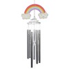Jones Home and Gift UO_48327 Rainbow Windchime | 1pc, Silver