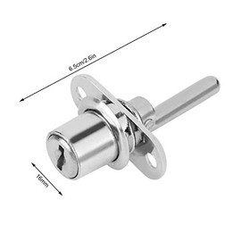 Locks De Archivos Y Cajones De 2 Piezas Con Llaves, Bloqueo De Seguridad De Muebles Plateados De 16 Mm para La Cabeza para La Oficina para Uso Del Hogar