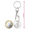 Robin Goods® 2 x Keyrings Zodiac Sign Aquarius Shopping Trolley