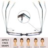 Glarollirace 3 Pack Womens Square Reading Glasses, Designer Style Computer