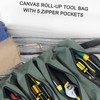 Canvas Roll-up Tool Bag, Multi-Purpose Tool Roll Pouch Tool Organizer