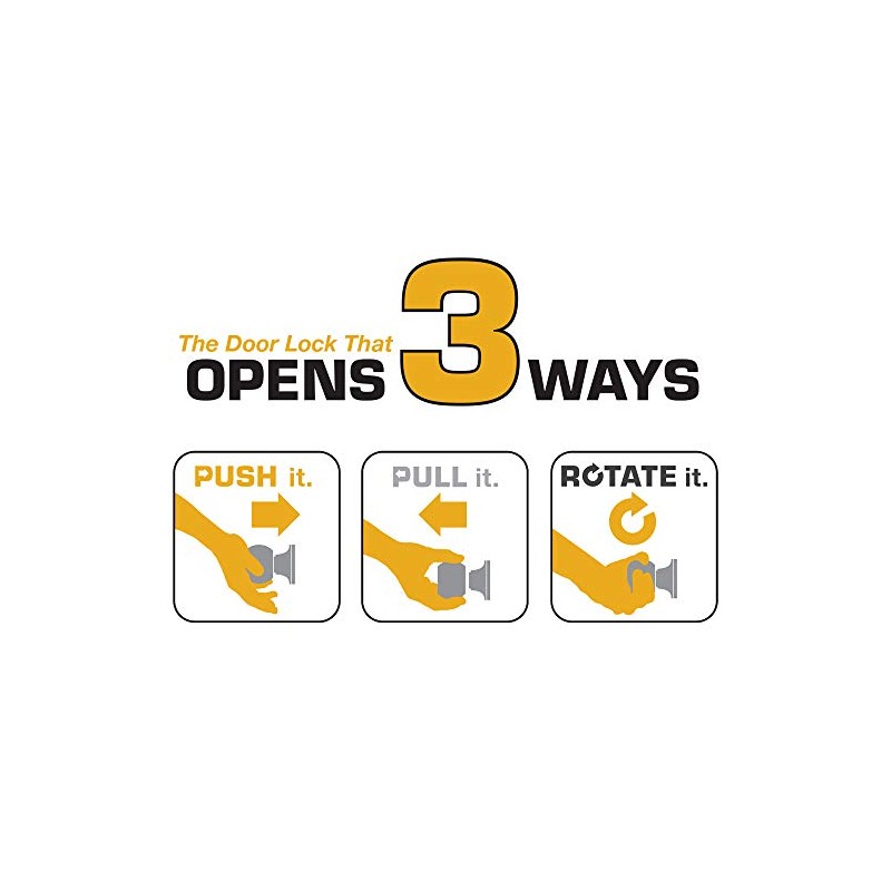 Brinks Push Pull Rotate Door Locks Alwood Passage Hall/Closet Lever