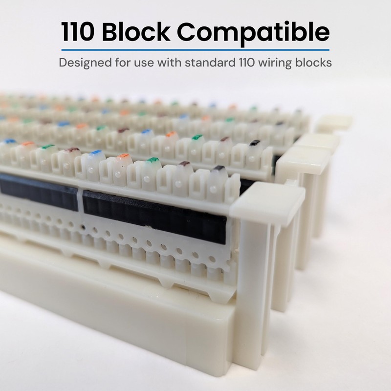 ICC 110-Style C-5 Connector, 5-Pair, CAT5e Rated, 100-Pack, IDC Termination