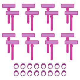 PATIKIL 16Pcs Guided Reading Strips Colorful Text Overlays Reading Bookmark with Finger Rings for Children Classroom Teacher, Purple