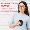 Coby CD Player Portable with Bluetooth & Wireless Earbuds, Wired