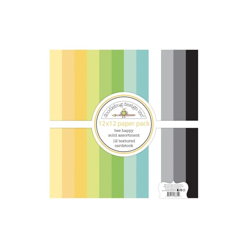 Doodlebug Bee Happy Collection Bundle - 12 x 12 Double