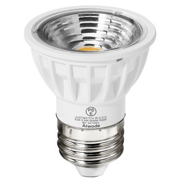 Aiwode E26 LED Spotlight, LED Bulb, E26 Base, 5.5W (60W Equivalent), Daylight White 5000K, CRI95, Brightness, 550lm, Non-Dimmable Wide Angle 90° Insulation Material Body LED Bulb (Set of 1 White)