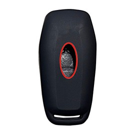 Key Fob Cover for Fusion Edge: 5 Buttons Silicone Remote Case Protector Fit for Ford F-150 F-250 Explorer Mustang Lincoln MKX 2013 to 2018 164R8117 N5FAO8TAA M3NA2C31243300 7812AA2C31243300 (Black1)