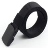 Black Classic Buckle Slim Casual Belt Belt 5ea