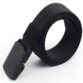 Black Classic Buckle Slim Casual Belt Belt 5ea