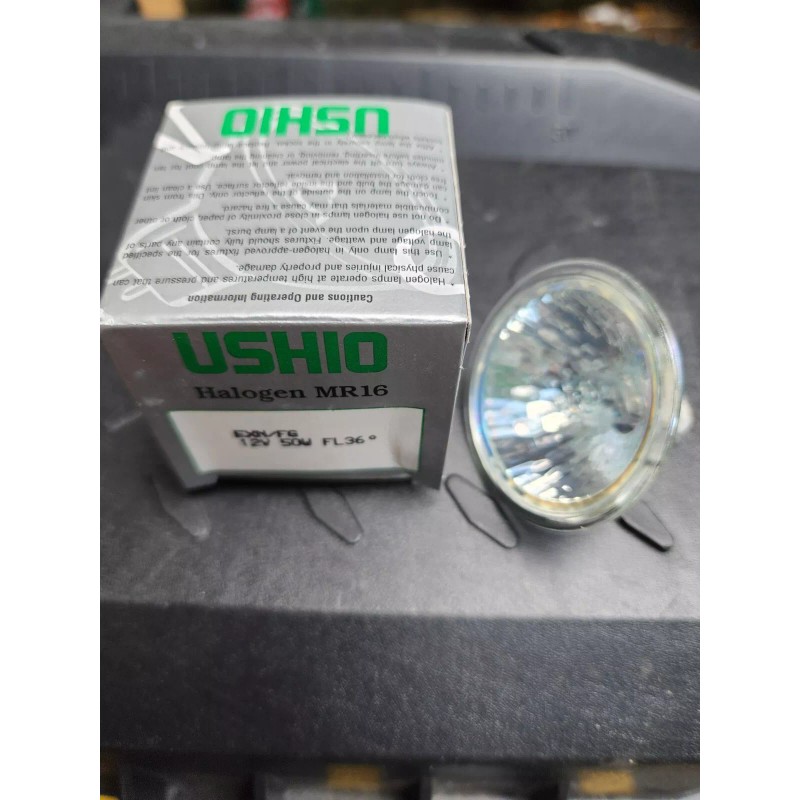 USHIO MR-16 EXN/FG 12V 50W FL36 GERMA NOS originalNY
