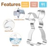 Rabbit Cookie Cutter, 12.8/8.5/5.5 cm Cookie Cutter, Easter Bunny Cookie