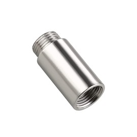 Beduan Shower Head Extension Tube Pipe Fittings, G 1/2 Male to G 1/2 Female BSP threaded Stainless Steel Round Shower Arm Extension Cast Fitting Coupler (70mm Length)