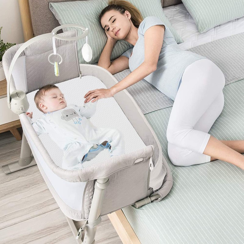 Mecc ecoh Baby Bassinet Mattress, 100% Breathable Cover, Water-Resistant Lining,