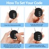 Moxweyeni 32 Pack Combination Wire Lock 3 Digit Small Combo
