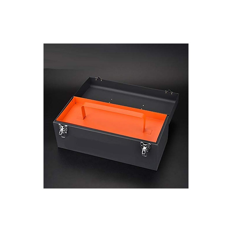 Edward Tools Metal ToolBox - Heavy Duty Portable Tool Box