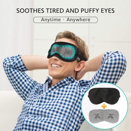 Mavogel Weighted Eye Mask for Sleeping - Weighted Sleep Mask with Removable Eye Pillow, Cooling Eye Mask for Men Women