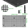 LINLAN 8 Pieces High-Density Aquarium Grid Plastic with 48 Brackets,