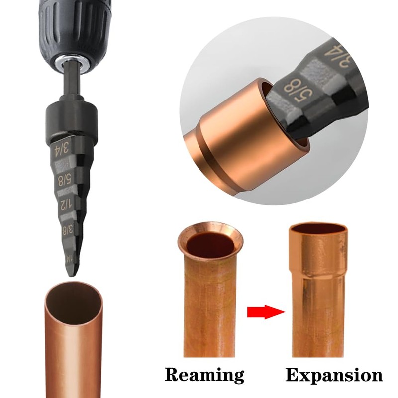 Saipor 2PCS Copper Tube Expander, 5 in1 Air Conditioner Copper