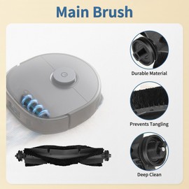 YUYUEMI Replacement Parts Accessories Kit for Eufy X8 Pro Robot Vacuum Cleaner,Main Brush Side Brush Mop Cloth Dust Bag Cleaning Tool Spare Parts