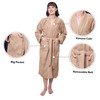 GOLD TEXTILES Terry Cloth Robes for Women Bathrobe with Shawl