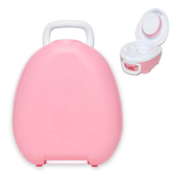 My Carry Potty - Pot de Voyage Rose, Meilleur Siège de Toilette Portable pour Les Tout-Petits et Les Enfants à Emporter Partout