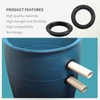 1 Pack 3" Flexible Rubber Tank Adapter (Bulkhead), Flexible Pipe-to-Tank
