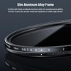 NEEWER Basics 58mm Variable ND Filter, ND2-400 1-9 Stops Light