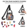 Mroede Clear Bag for Stadium Approved Events 4-Pockets Clear Sling
