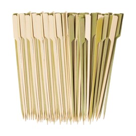 200pcs Kebabs Cocktail Picks Marshmallow Picks Wooden Sticks Craft Fruit Sticks Party Tableware Wooden Snack Sticks