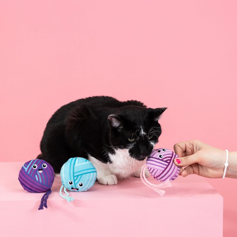 Fringe Studio Plush Cat Toy Set, Time to Unwind, Mini